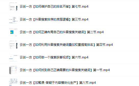 云创一方2022抖音SEO系列课程,教你如何快速上抖音搜索排名第一-展望网