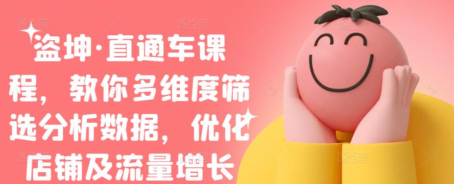 盗坤·直通车课程,教你多维度筛选分析数据,优化店铺及流量增长-展望网