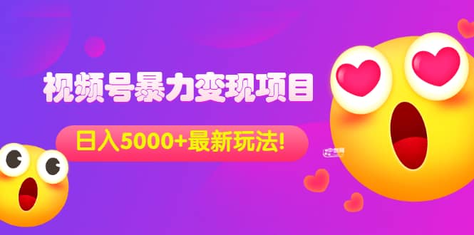 外面收费699的视频号暴力变现项目，日入5000 ，简单易操作当天见效果-展望网