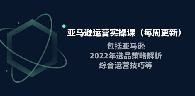 亚马逊运营实操课（每周更新）包括亚马逊2022选品策略解析，综合运营技巧等-展望网