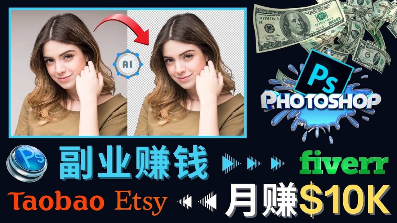 掌握PS修图技能，月赚5000美元以上 – 利用Adobe Photoshop赚钱的3种途径-展望网