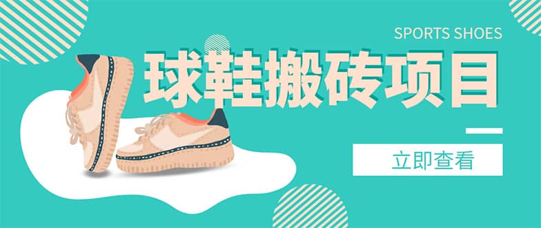 外面收费998的球鞋搬砖项目【详细教程 资源渠道】-展望网
