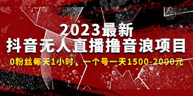 2023最新抖音无人直播撸音浪项目，0粉丝每天1小时，一个号一天1500-2000元-展望网