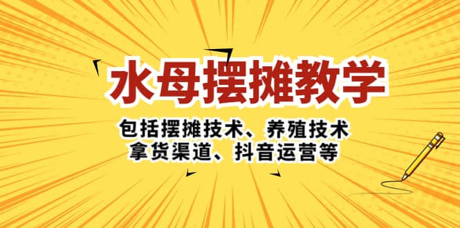 水母·摆摊教学，包括摆摊技术、养殖技术、拿货渠道、抖音运营等-展望网