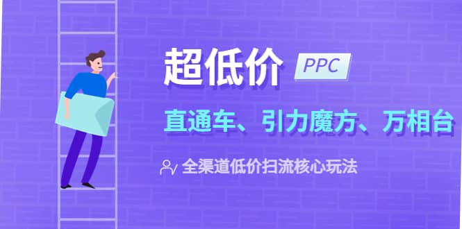 2023超低价·ppc—“直通车、引力魔方、万相台”全渠道·低价扫流核心玩法-展望网