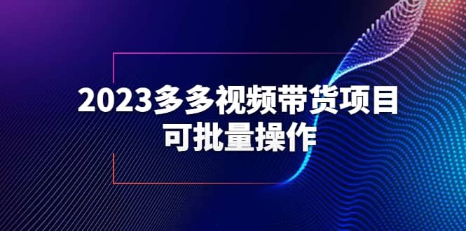 2023多多视频带货项目，可批量操作【保姆级教学】-展望网