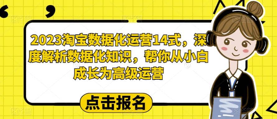 2023淘宝数据化-运营 14式,深度解析数据化知识,帮你从小白成长为高级运营-展望网