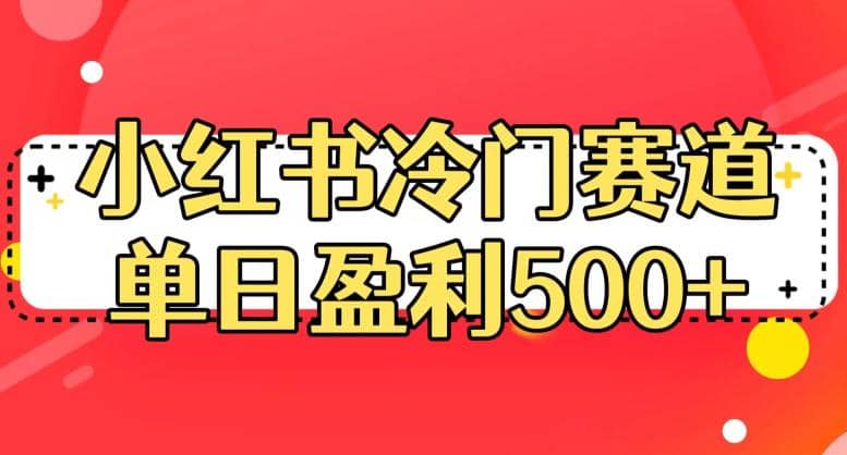 小红书冷门赛道，单日盈利500 【揭秘】-展望网