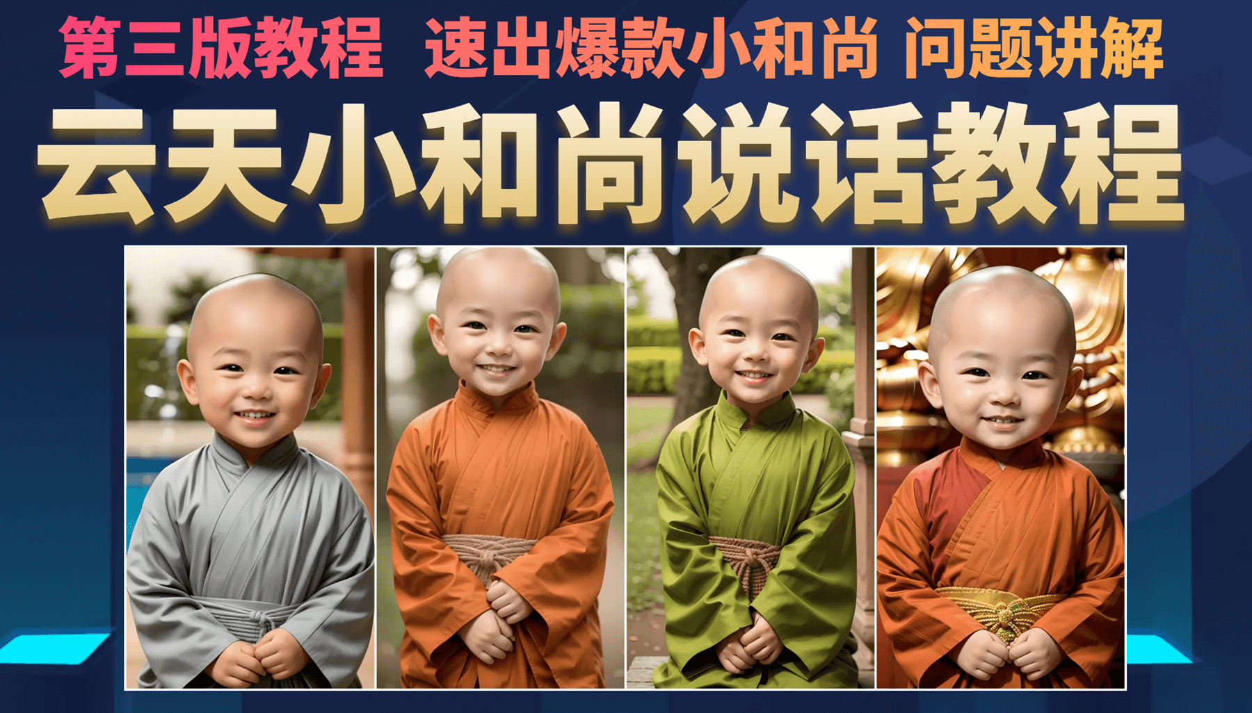 云天小和尚会说话，7天万粉（第3版教程）-展望网