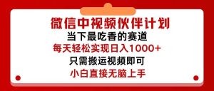 微信中视频伙伴计划,仅靠搬运就能轻松实现日入500+,关键操作还简单,...-展望网