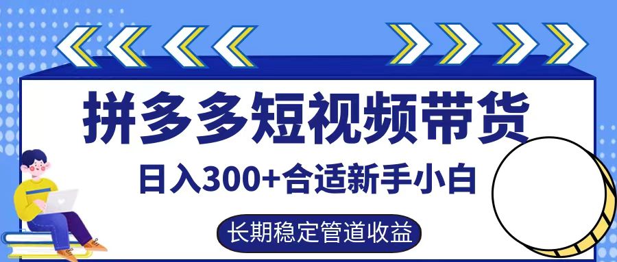 拼多多短视频带货日入300+实操落地流程-展望网
