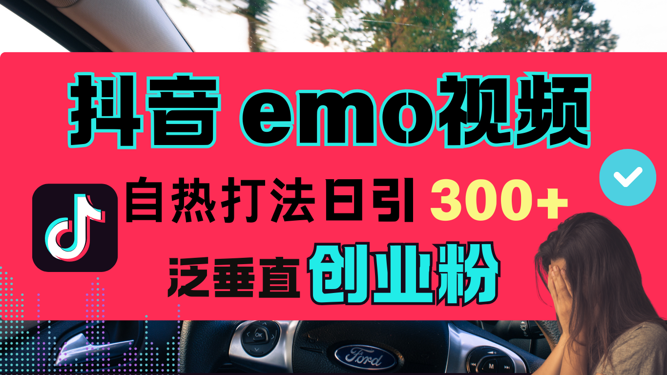 抖音“EMO视频”自热流打法，日引300+泛垂直创业粉-展望网