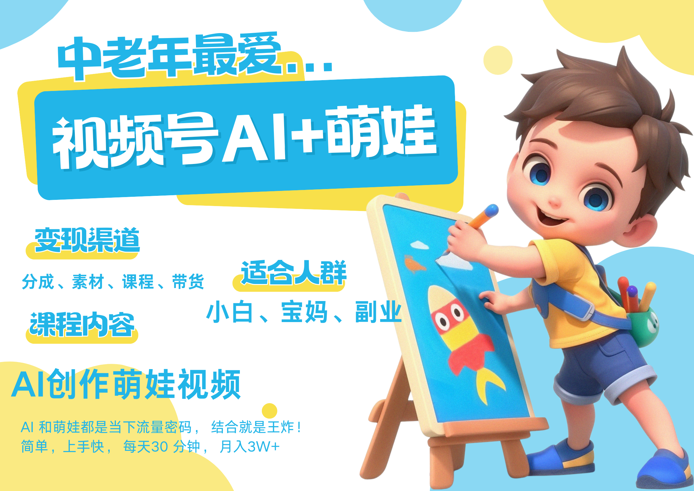 萌娃，又一爆款密码，小白3步上手，爆款率80%，每天十分钟，轻松AI变现萌娃搞钱，带货、素材、分成都非常猛，泼天流量，发布就爆！月入5W，抓紧学！-展望网