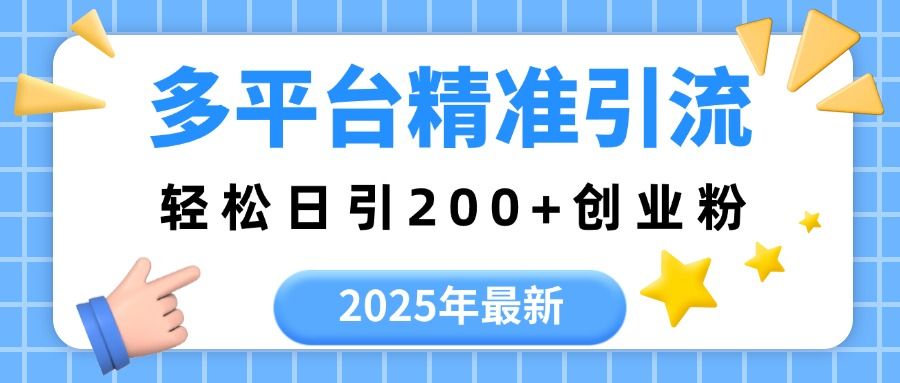 2025年最新多平台精准引流，轻松日引200+-展望网