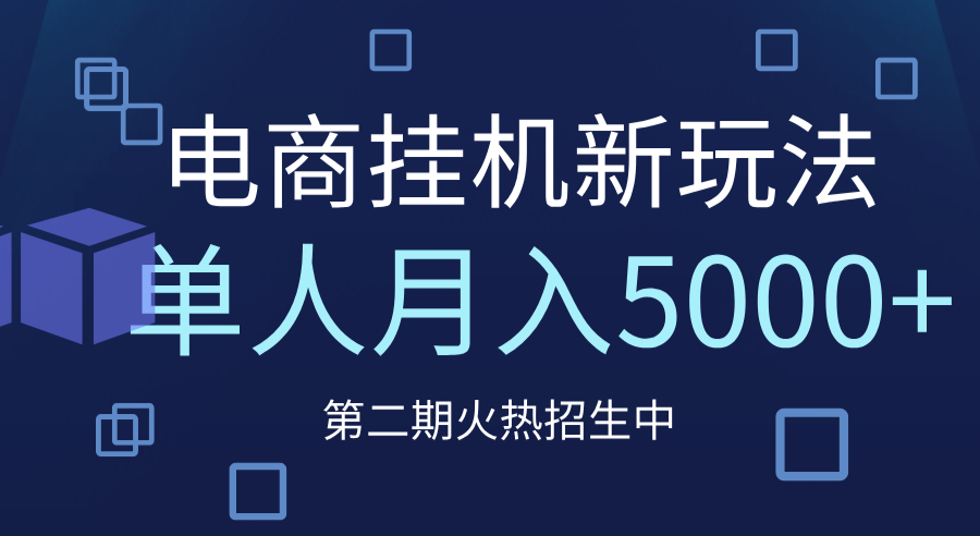 电商平台挂机新玩法,单人月入5000+攻略-展望网