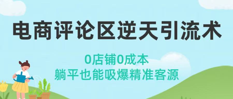 电商评论区逆天引流术！0店铺0成本，躺平也能吸爆精准客源-展望网