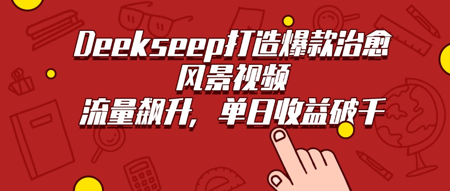 Deekseep打造爆款治愈风景视频，流量飙升，单日收益破千-展望网