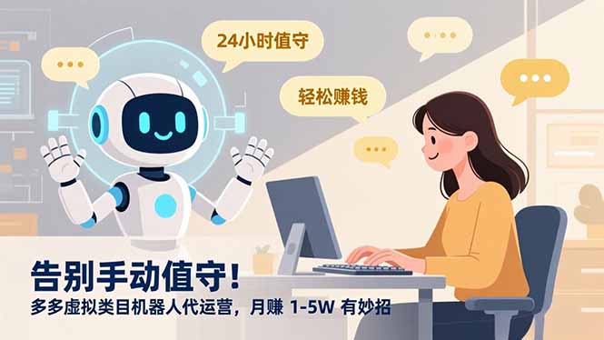 告别手动值守！多多虚拟类目机器人代运营，月赚 1-5W 有妙招-展望网