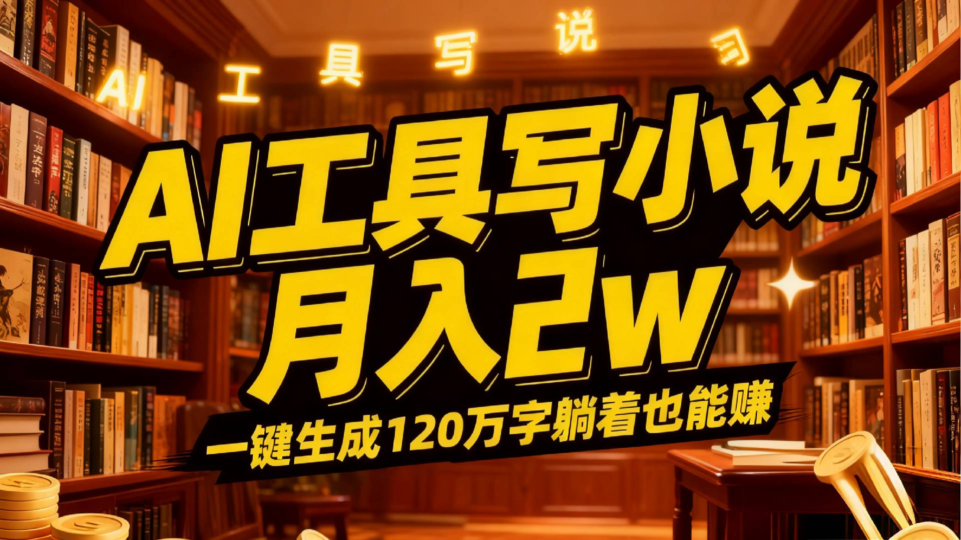 2026年AI工具写小说,一键生成120万字，躺着也能赚，月入2w+-展望网