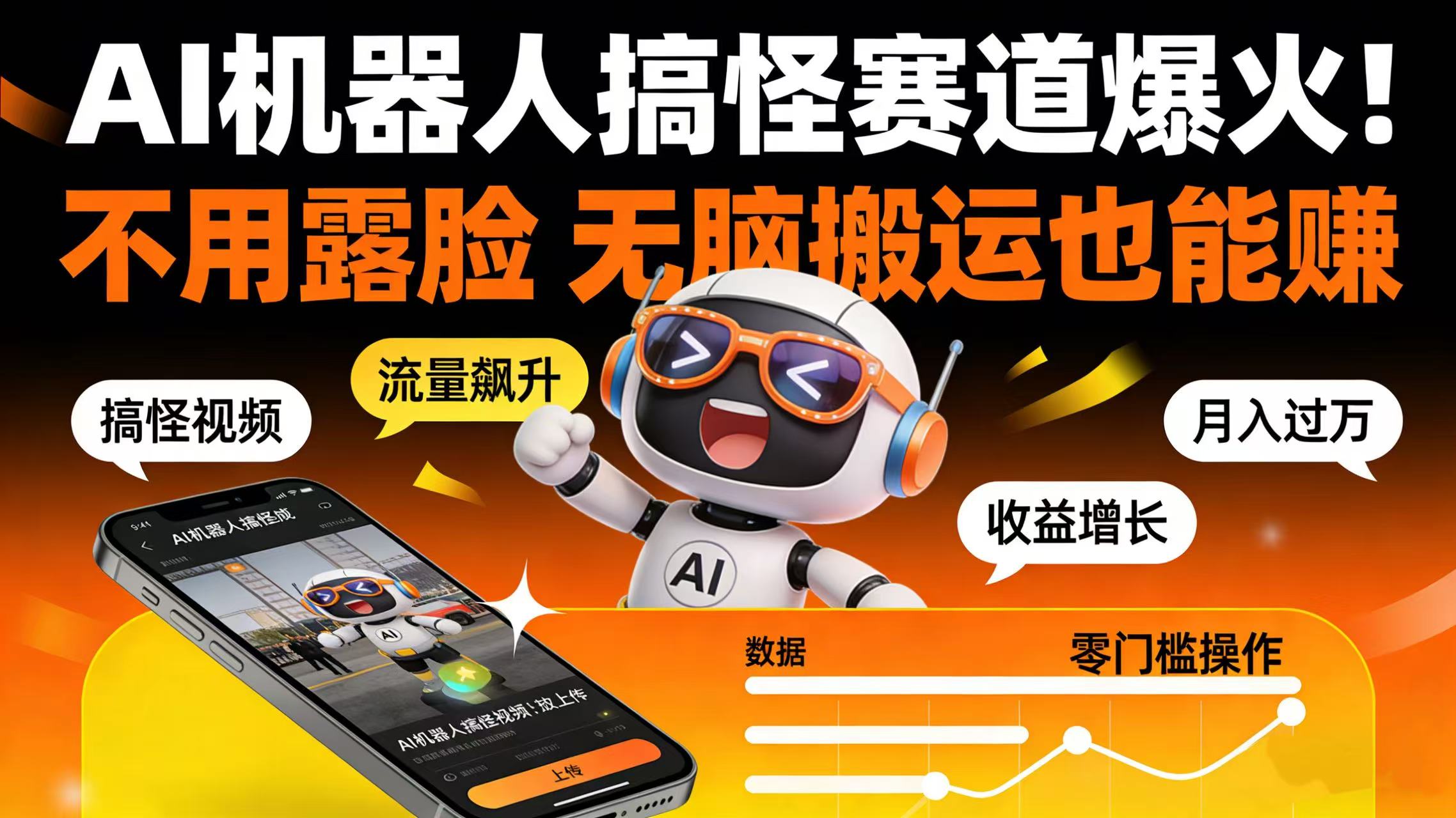 AI 机器人搞怪赛道爆火！不用露脸 无脑搬运也能赚-展望网
