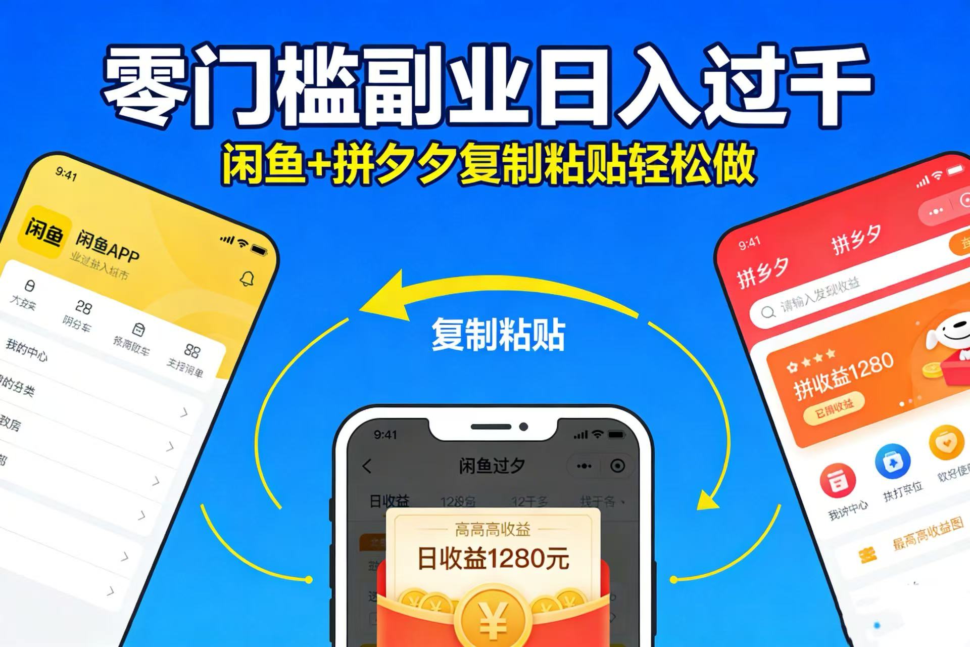 不用学技术！闲鱼 + 拼夕夕复制粘贴，零门槛副业日入过千-展望网