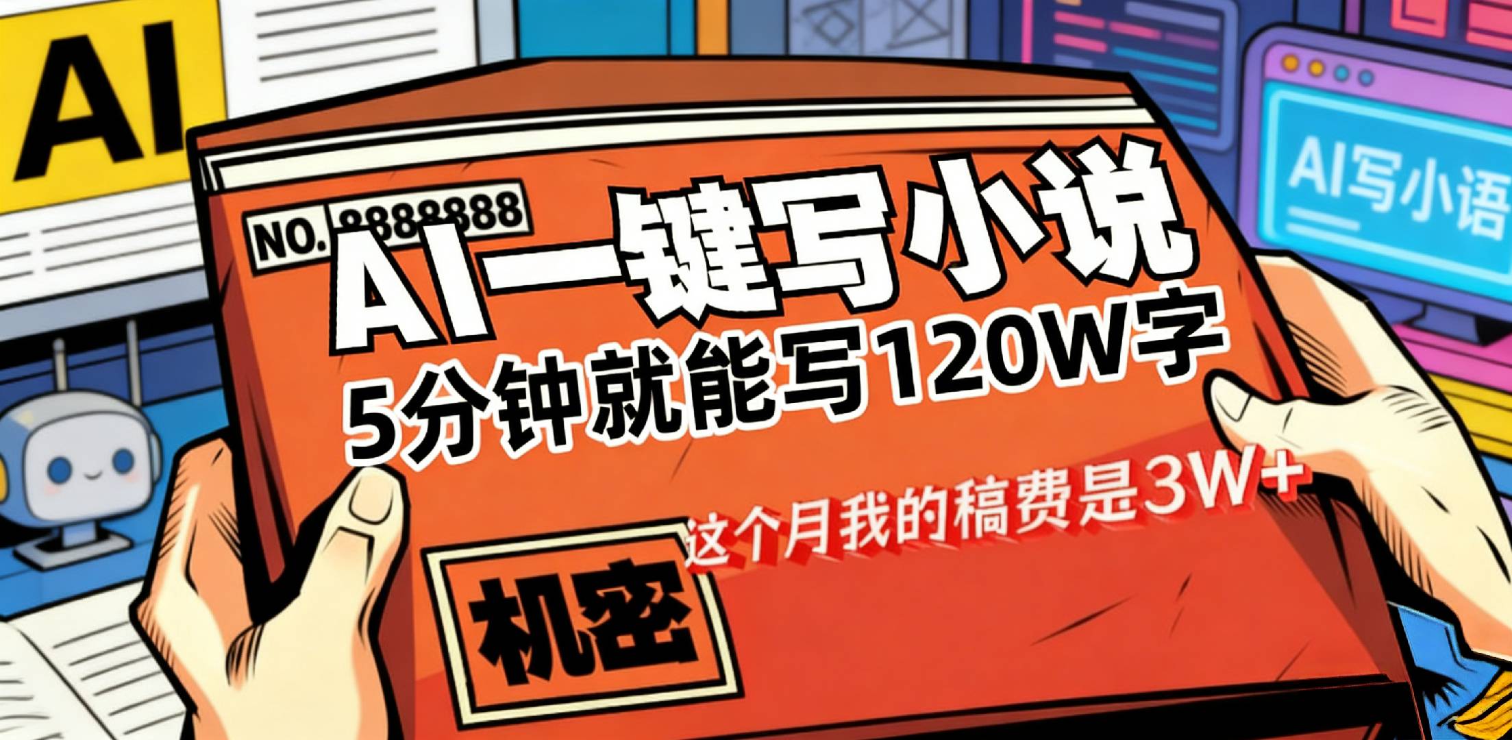 这个月我的稿费又是3W+,用AI写小说真的是太牛了,5分钟就能120W字-展望网