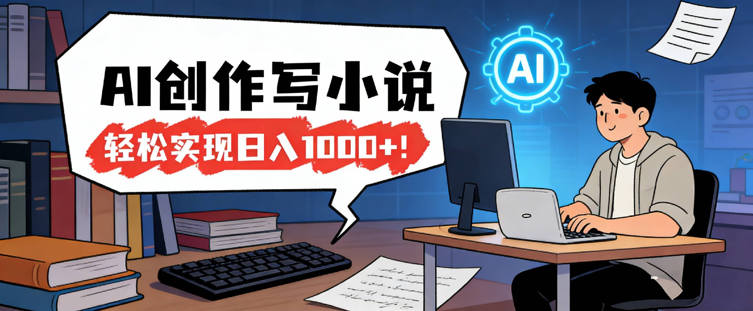 26年最新风口项目，AI工具创作写小说，轻松实现日入1000+-展望网