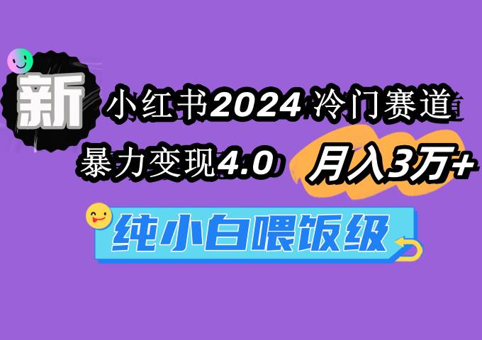 小红书2024冷门赛道 月入3万+ 暴力变现4.0 纯小白喂饭级-展望网