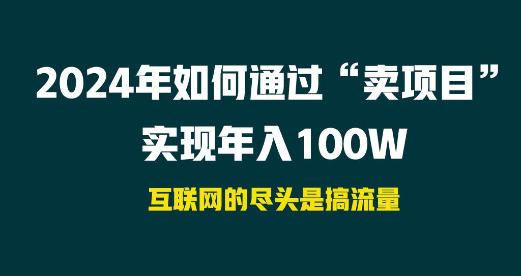 2024年如何通过“卖项目”实现年入100W-展望网