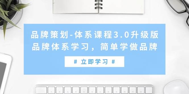 品牌策划-体系课程3.0升级版，品牌体系学习，简单学做品牌（高清无水印）-展望网