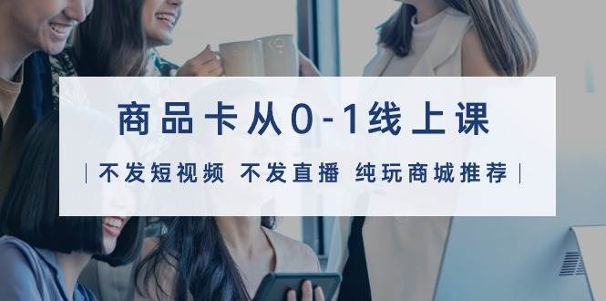 商品卡从0-1线上课（不发短视频 不发直播 纯玩商城推荐）32节课-展望网